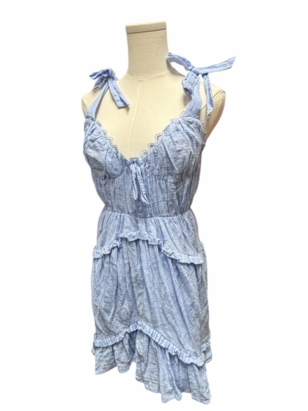 Majorelle Rooney Mini Dress in Powder Blue